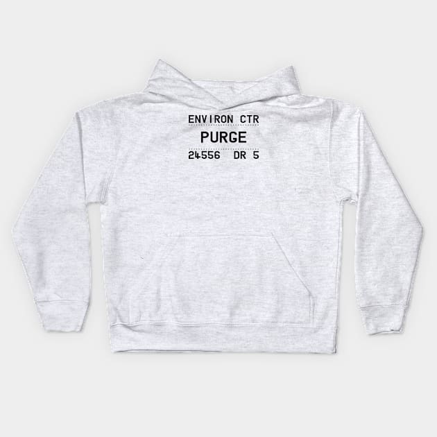 ENVIRON CTR PURGE 24556 DR 5 (black) Kids Hoodie by Sean-Chinery